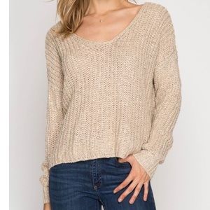Tave open back sweater